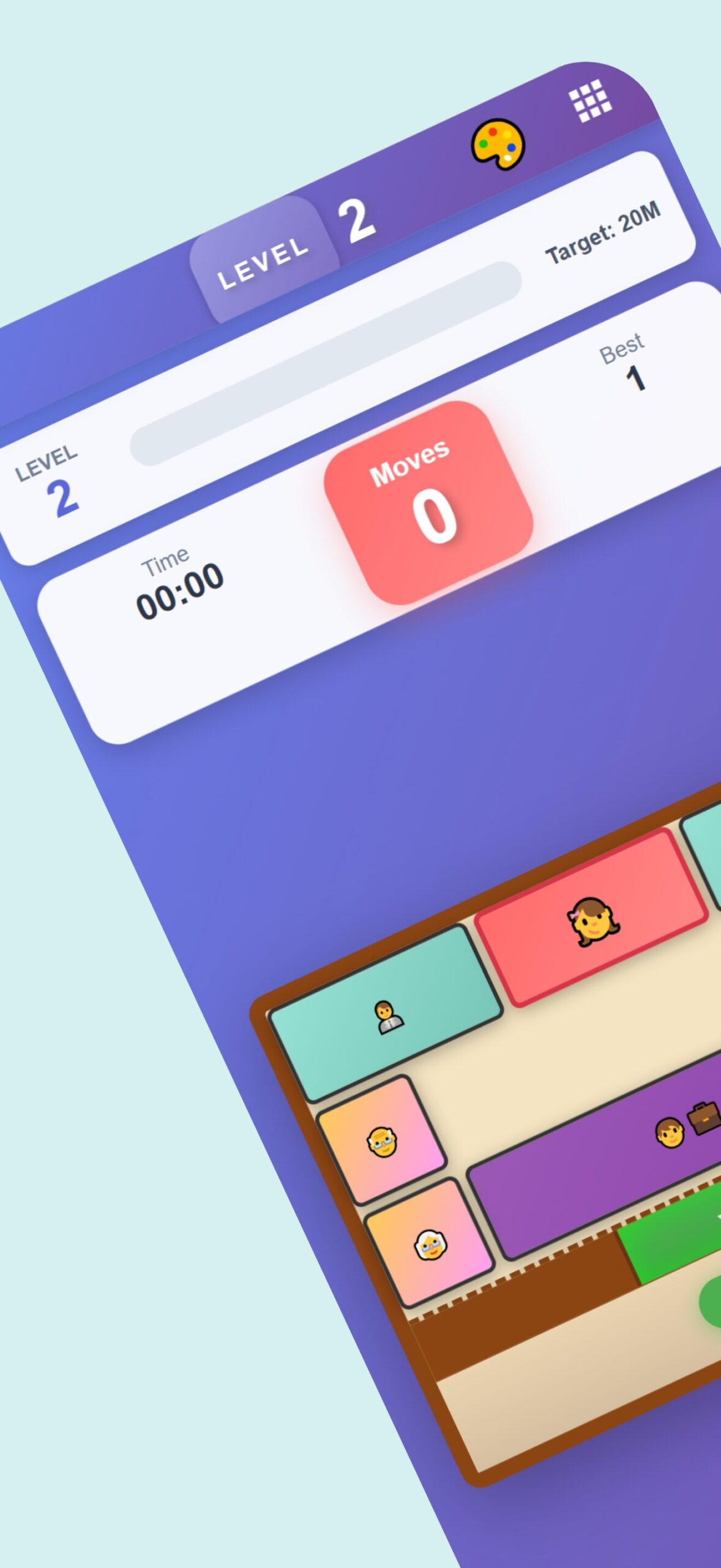 Slide Block Puzzle HAKO - App Introduction Apple iPhone 16 Pro Max Screenshot 1 - Slide Block Puzzle HAKO - App Introduction